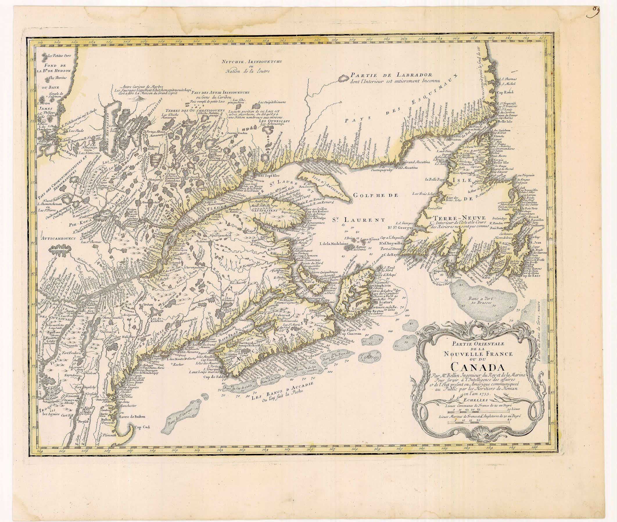 2308/1  Eastern Canada, 1755, Erben