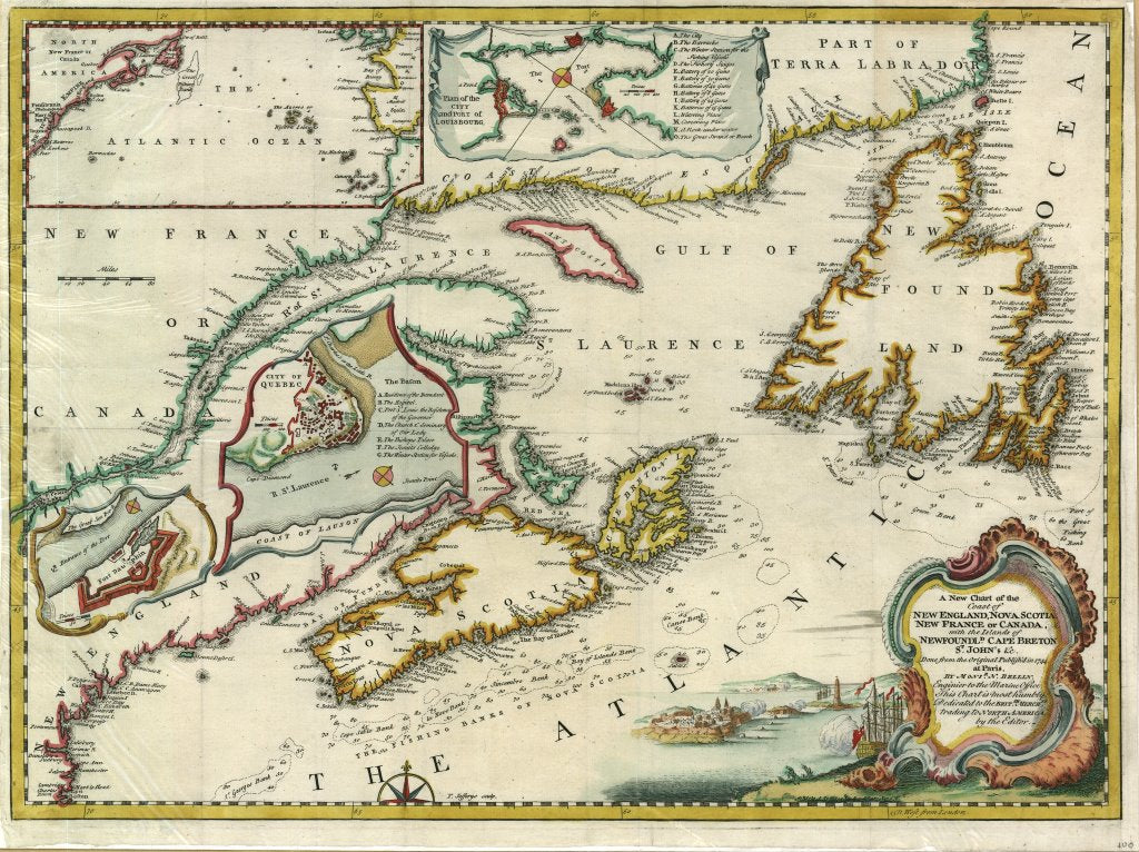 2522/2 Atlantic Provinces, 1755, Bellin