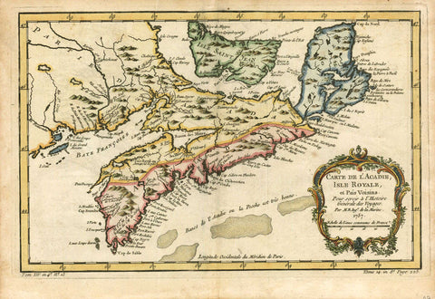 2523/2 Nova Scotia, 1757, Bellin