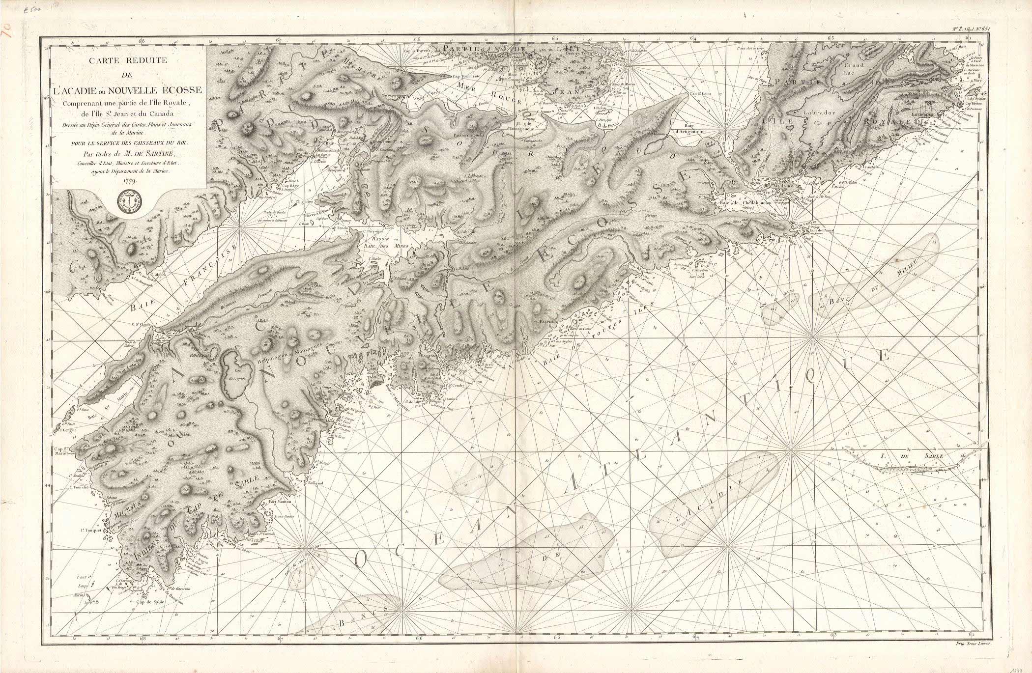 2972 Nova Scotia, 1779, de Sartine