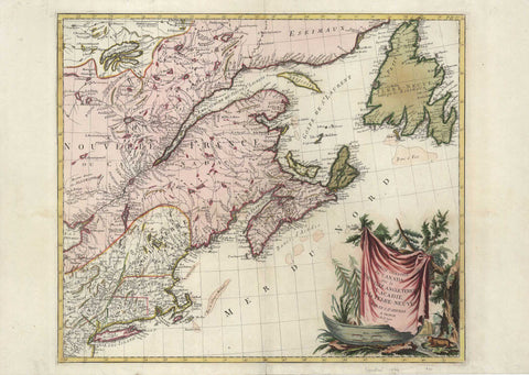 G3094 Eastern Part of Canada, 1776, Santini