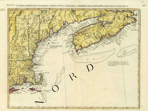 3130 Nova Scotia to Cape Cod, 1778, Zatta