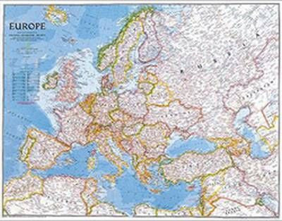 Europe Classic Wall Map 36" X 46"