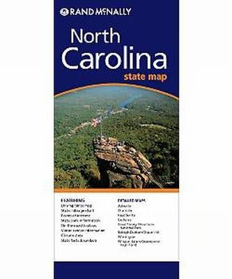 North Carolina Rand McNally State Map