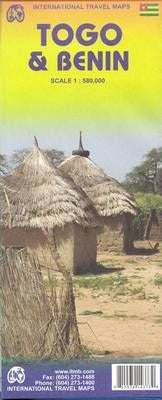 Togo & Benin ITM Travel Map