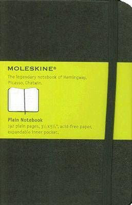 Moleskine Plain Notebook Pocket Black 3x5
