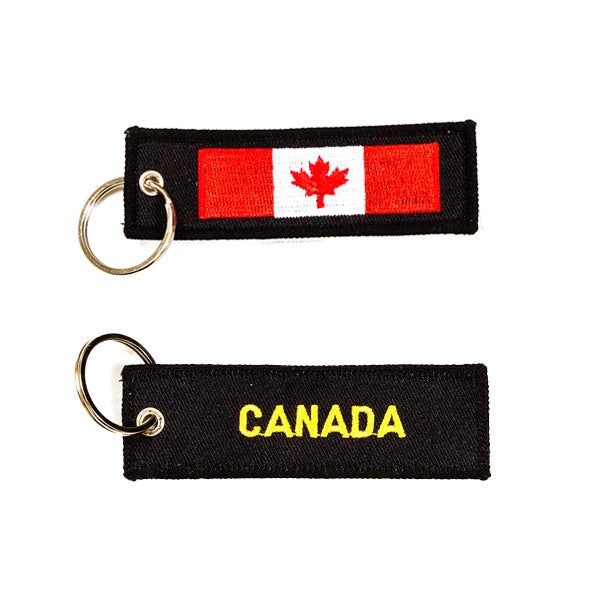 Canada Embroidered Keychain