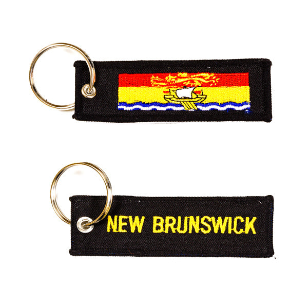New Brunswick Embroidered Keychain