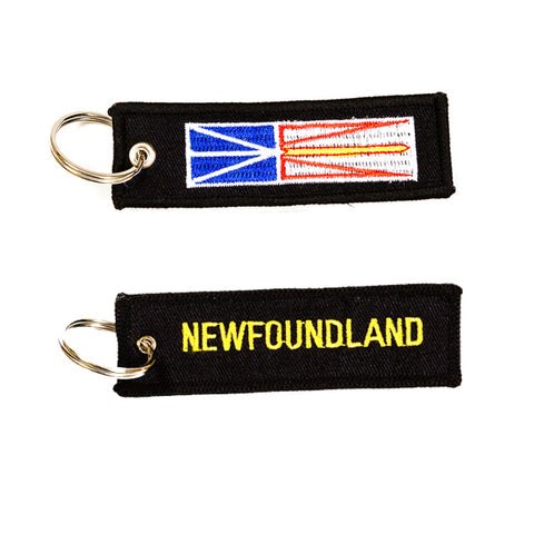 Newfoundland Embroidered Keychain