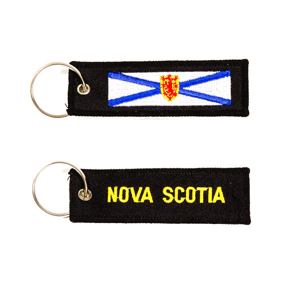 Nova Scotia Embroidered Keychain