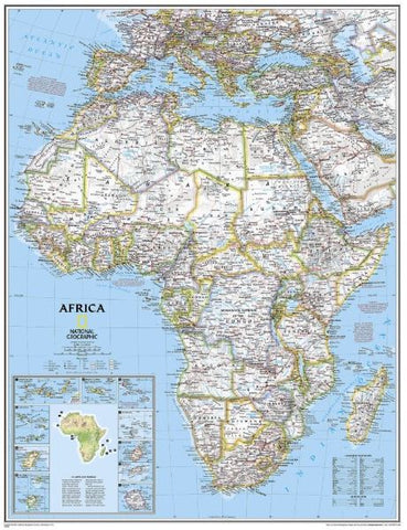 Africa Classic Wall Map 24" x 30"