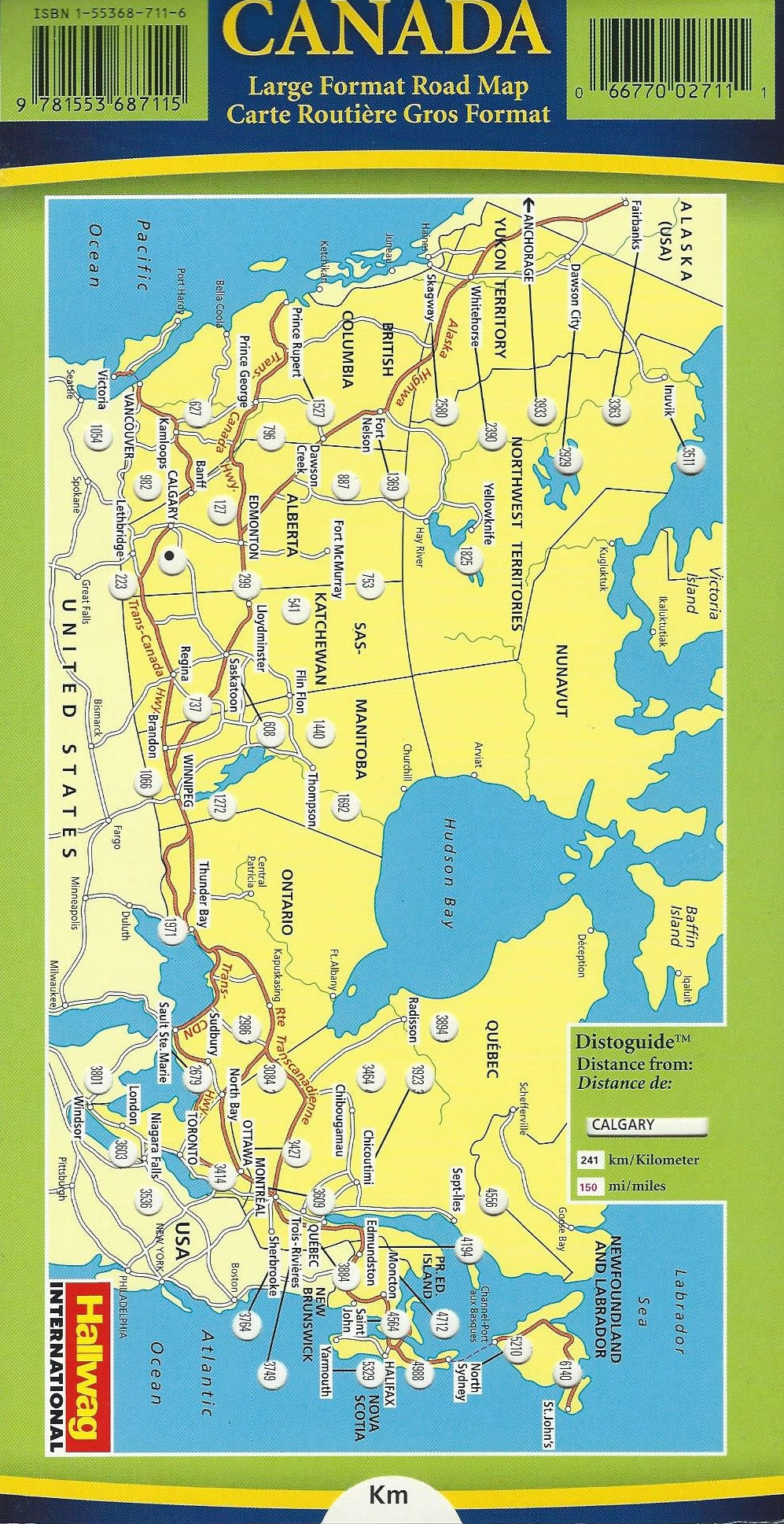 Canada Large Format Road Map
