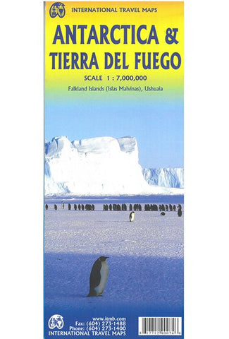 Antarctica & Tierra del Fuego ITM Travel Map 5e