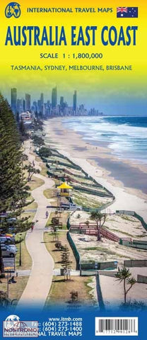 Australia East Coast ITM Travel Map 1e