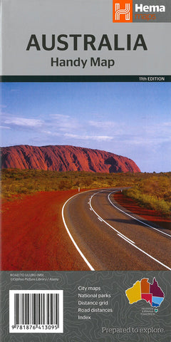 Australia Hema Handy Travel Map 11e