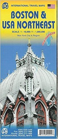 Boston & USA Northeast ITM Travel Map
