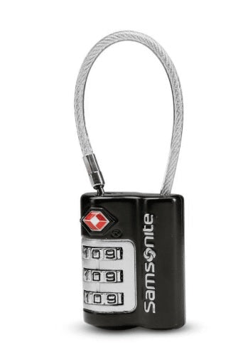 Travel Sentry 3 Dial TSA Cable Lock Black