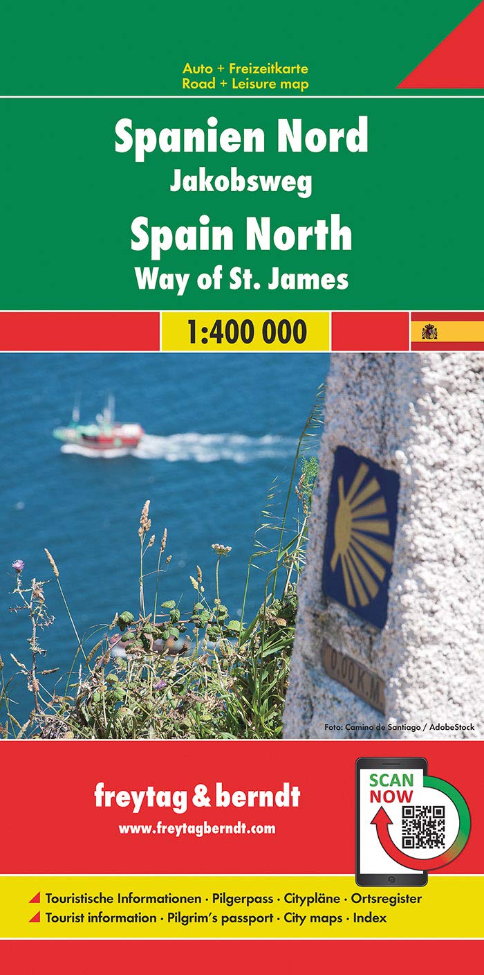 Spain North / Way of St. James Travel Map