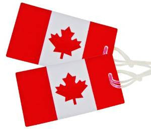 Canadian Flag Luggage Tag / set of 2