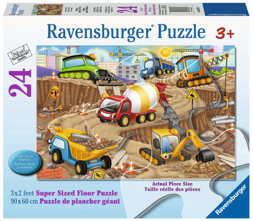 Construction Fun Floor Puzzle 24 pc