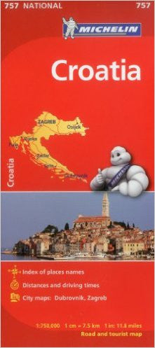 Croatia Michelin Map 757