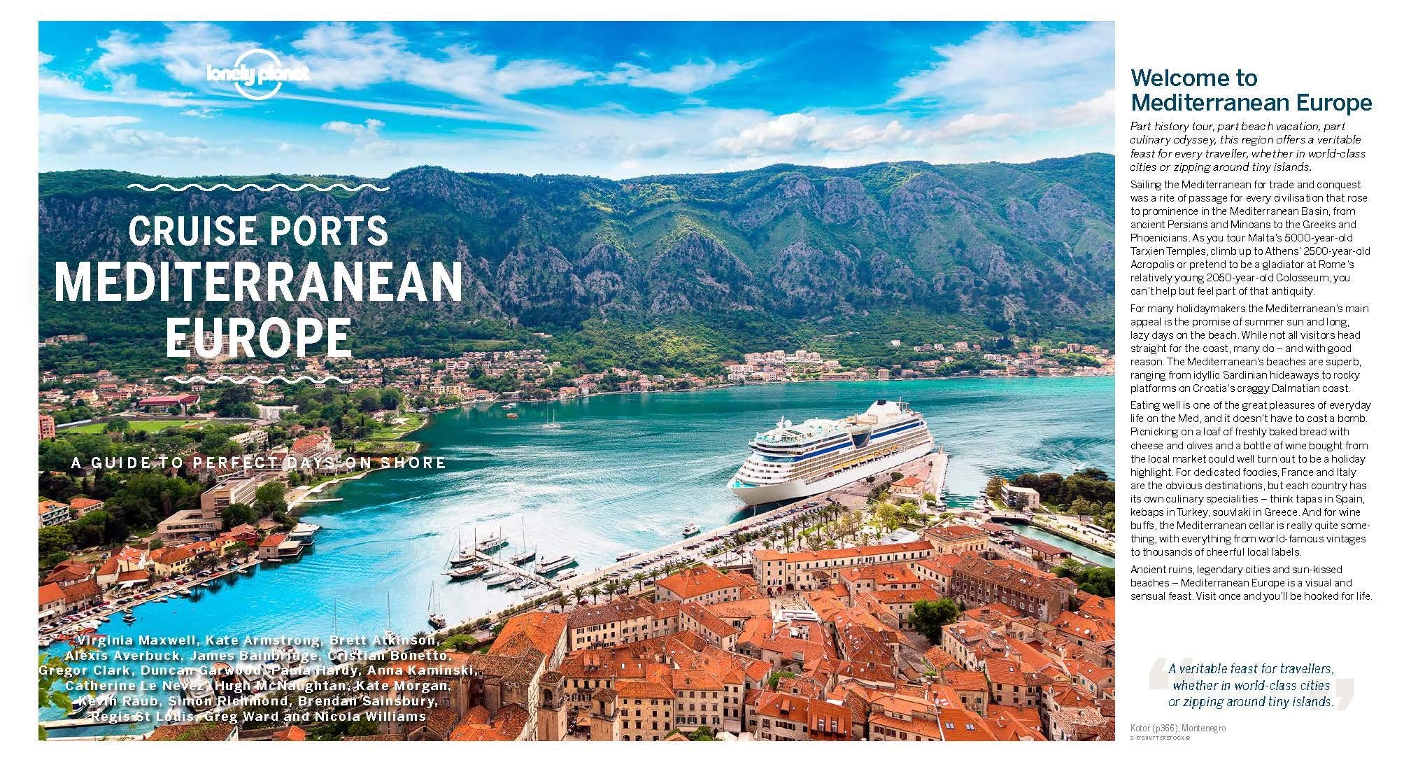 Cruise Ports Mediterranean Europe Lonely Planet 1e