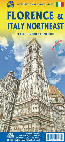 Florence & Italy Northeast ITM Travel Map 1e