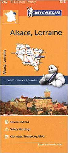 Alsace, Lorraine Michelin Map 516