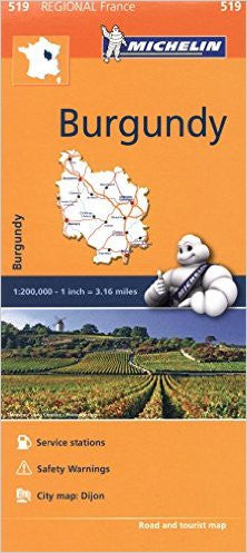 Burgundy Michelin Map 519