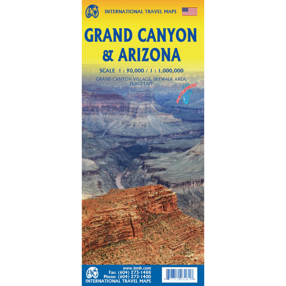 Grand Canyon & Arizona ITM Travel Map 2e