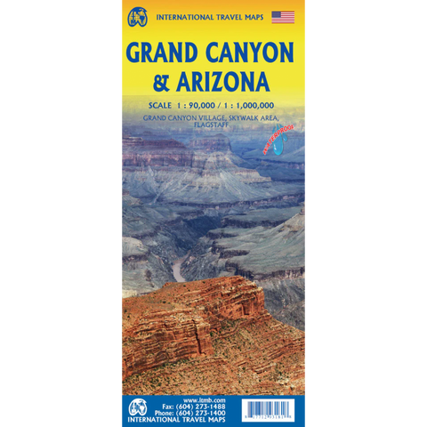 Grand Canyon & Arizona ITM Travel Map 2e