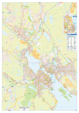 Halifax Regional Wall Map 37" x 53.5"