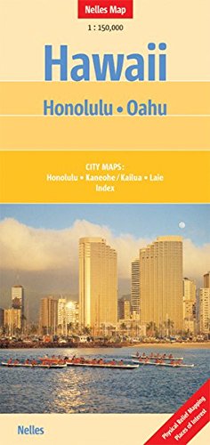 Hawaii: Honolulu & Oahu Nelles Travel Map