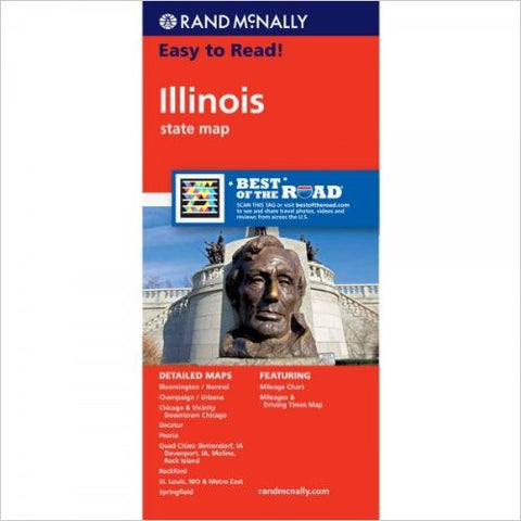 Illinois Rand McNally State Map