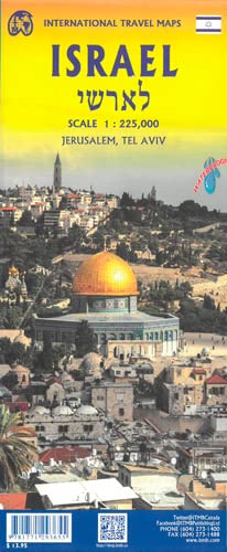 Israel & Palestine ITM Travel Map 4e