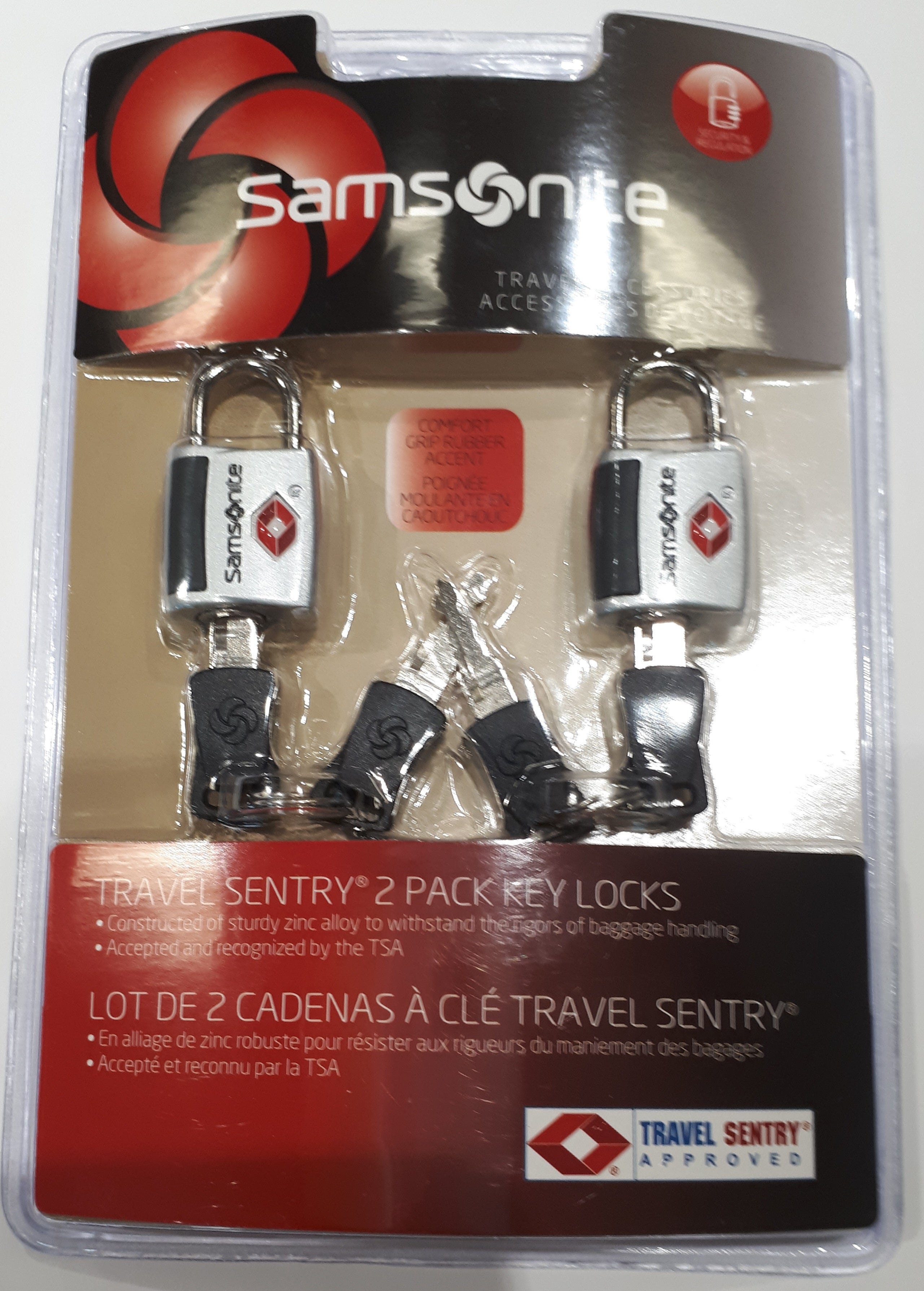 Travel Sentry Key Lock 2 Pack: Silver