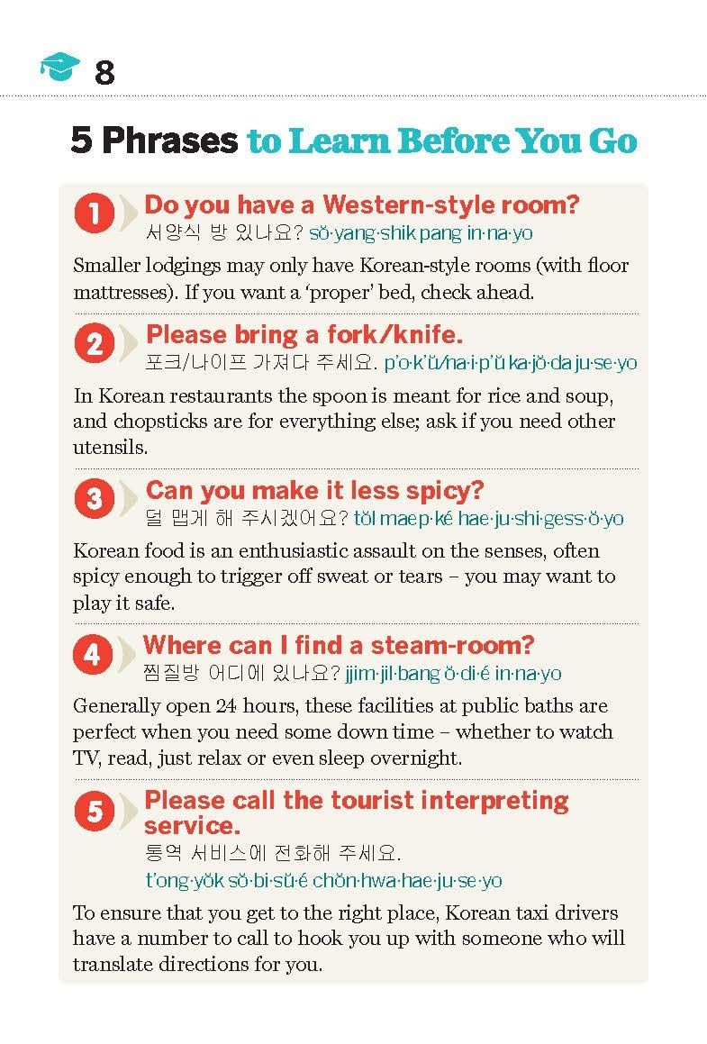 Korean Lonely Planet Phrasebook 7e