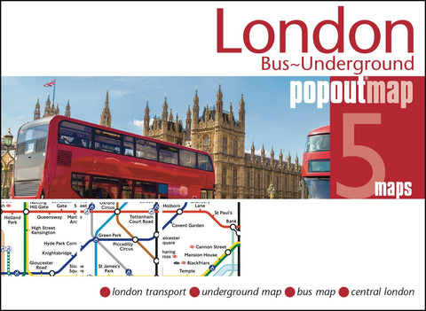 London Bus ~ Underground Popout Map