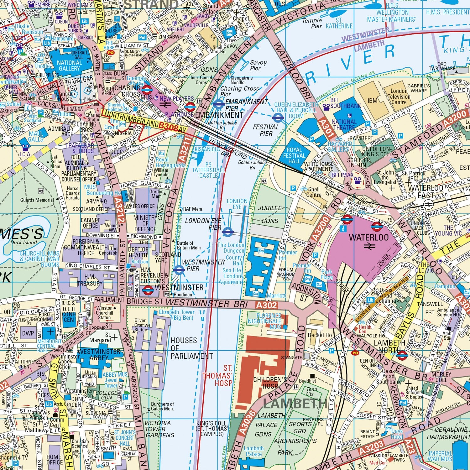 London Collins Pocket Map