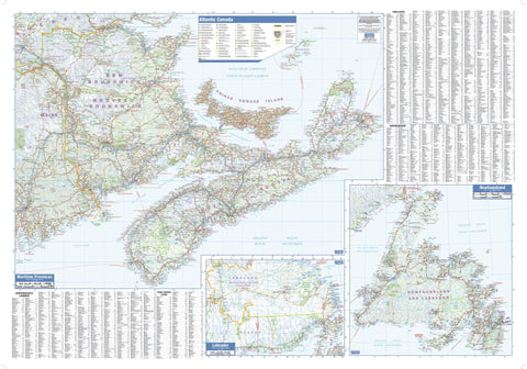 Maritimes Wall Map 54" x 37.5"