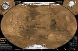 Destination Mars Wall Map 31" x 20"