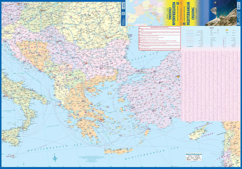 Itm Map Mediterranean Cruising ITM Travel Map 1e | Maps & More