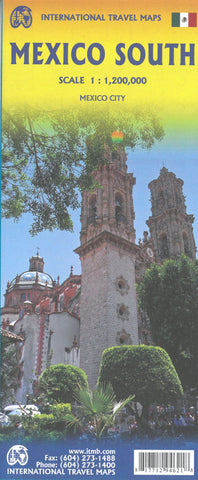 Mexico South ITM Travel Map 6e