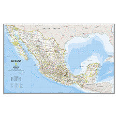 Mexico Classic Wall Map 35" x 22"