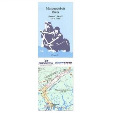 Musquodoboit River Parts AB/CDE Canoe/Kayak Map