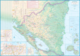 Nicaragua & Honduras ITM Travel Map 5e