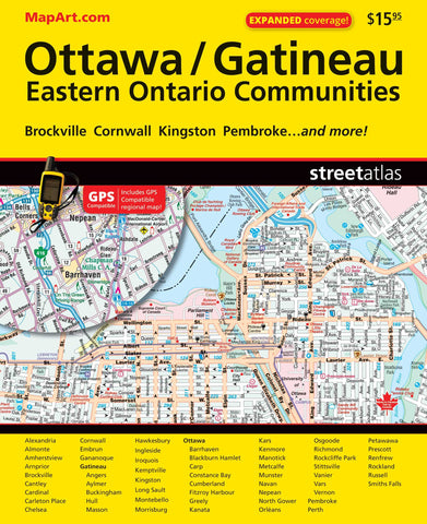 Ottawa Gatineau MapArt Street Atlas
