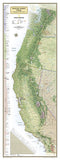 Pacific Crest Trail Wall Map 18" x 48"