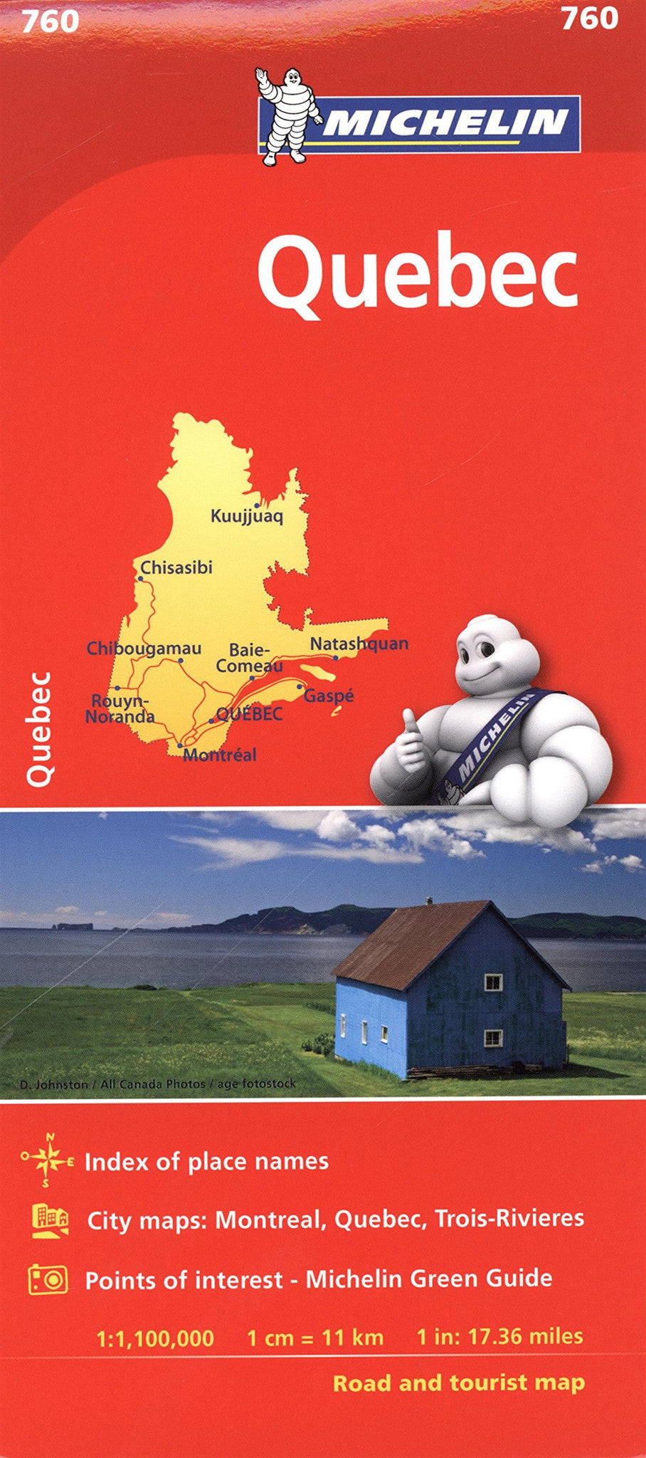Quebec Province Michelin Map 760