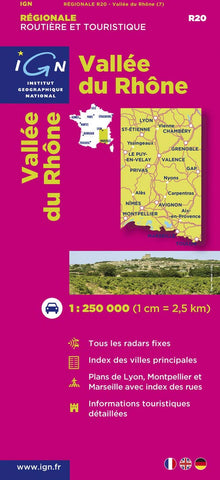 Vallée du Rhone IGN map
